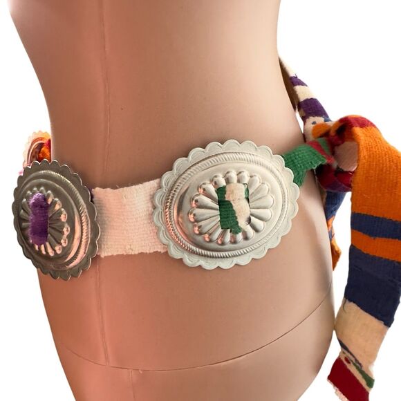 Vintage Southwestern Concho Belt - Picture 3 of 4